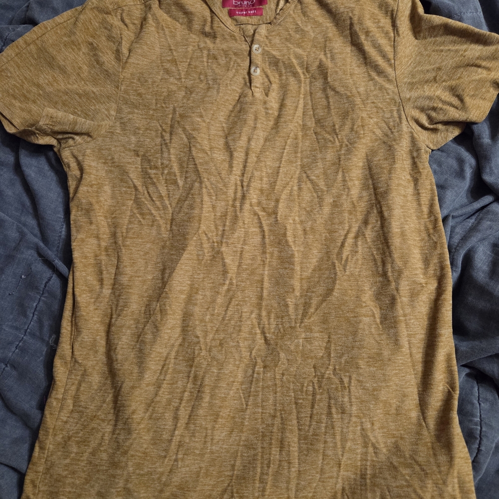 Bruno Milano Men's Short Sleeve Henley
